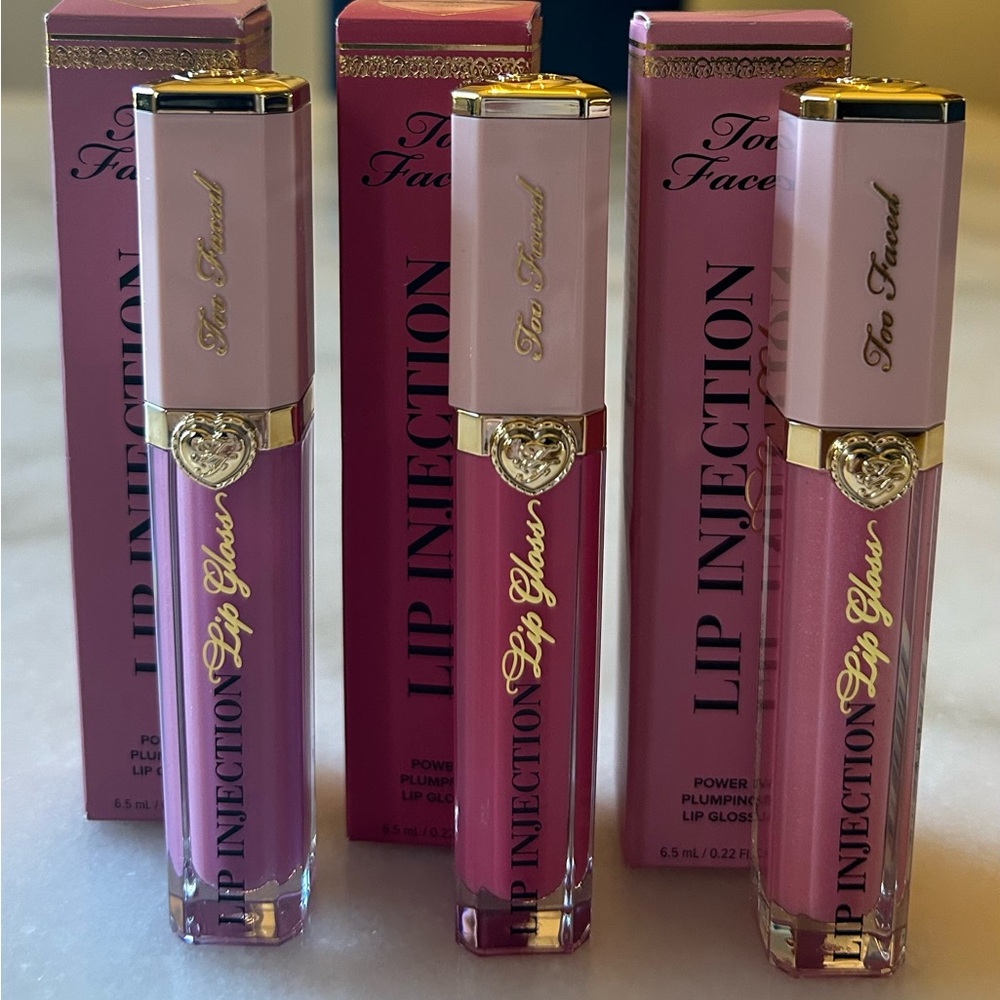 Too Faced Lip Injection Multidimensional Lip Gloss 3 Pack NEW RP$84 ($28)💋💋